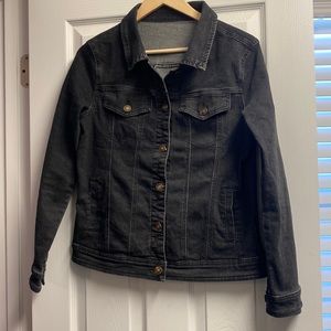 Black denim jacket